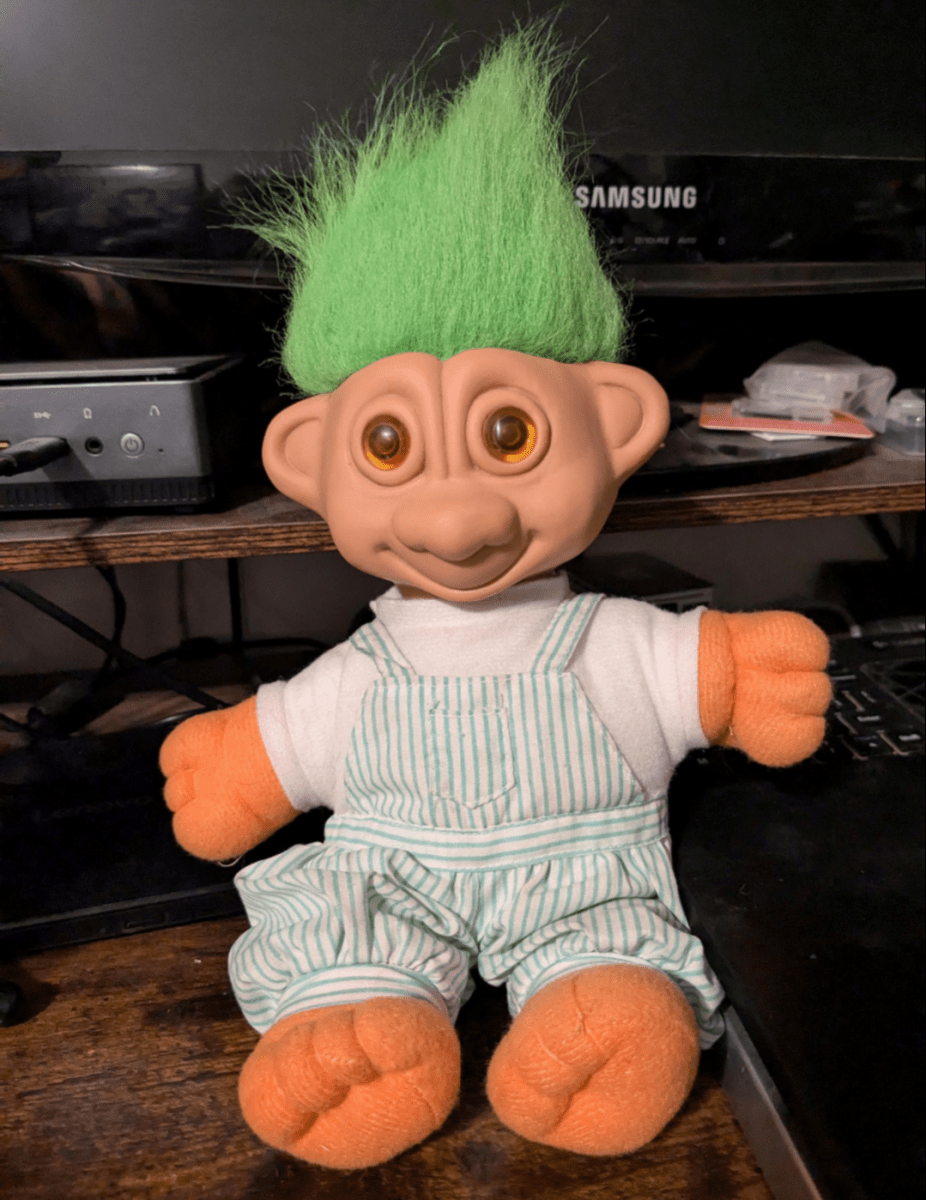 Vintage 1992 Troll Doll Light Up Eyes Works - Action Figures & Collectibles - ThrowbackBuys - Furby Queen
