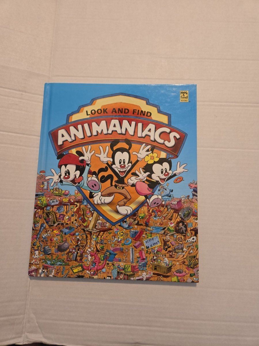 Vintage 1994 Look And Find Animaniacs Hardcover Book - Books - ThrowbackBuys -Amanda's Awesome Finds