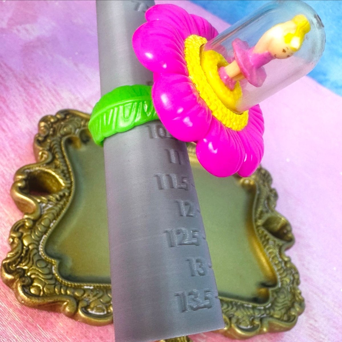 Vintage 1994 Polly Pocket Ring - spinning fidget jewelry - Accessories - ThrowbackBuys -Starbunnyvintage