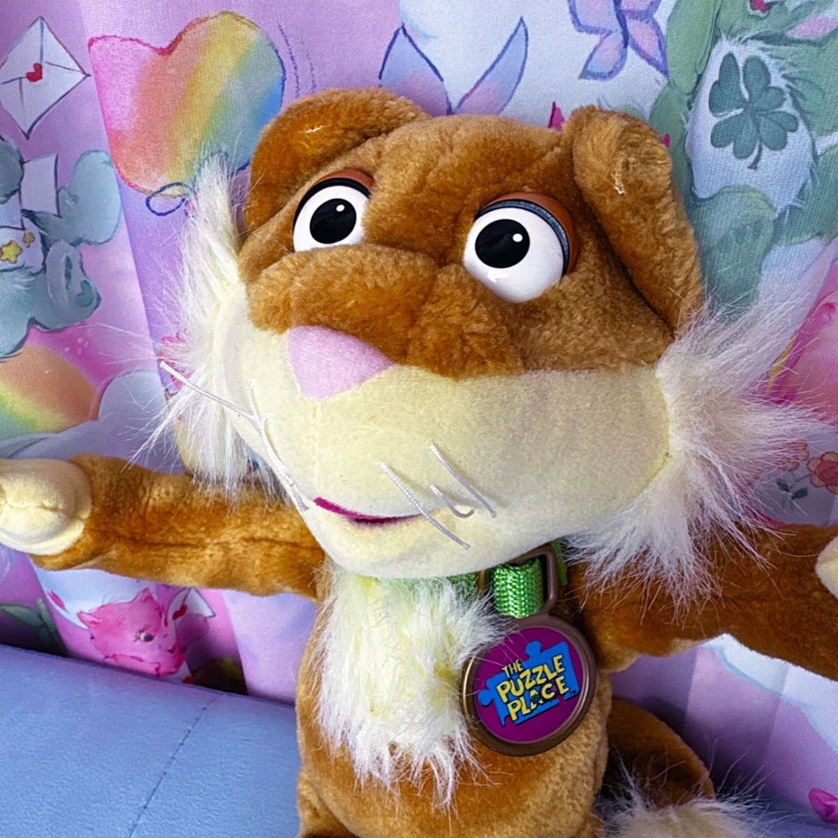 Vintage 1994 The Puzzle Place Cat Plush - Fisher Price Stuffed Animal - Plushies - ThrowbackBuys - Starbunnyvintage