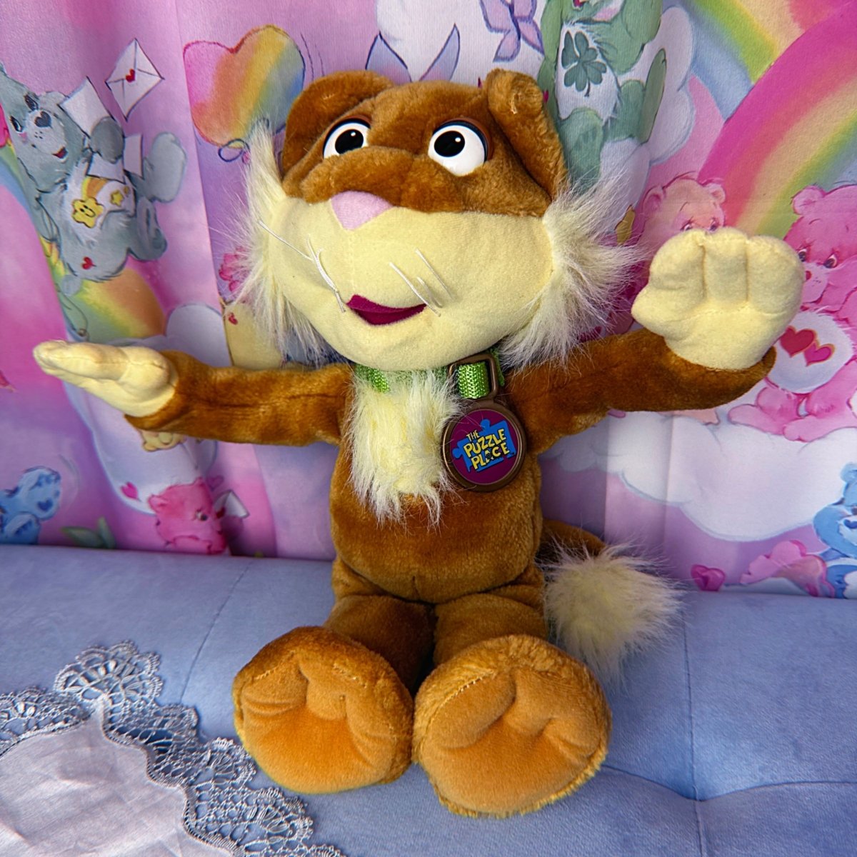 Vintage 1994 The Puzzle Place Cat Plush - Fisher Price Stuffed Animal - Plushies - ThrowbackBuys - Starbunnyvintage