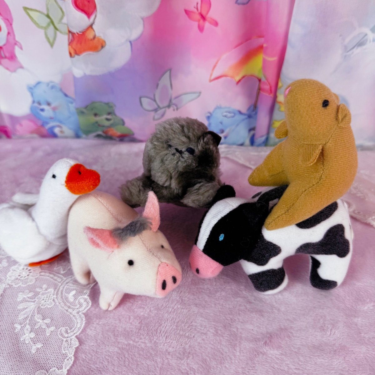 Vintage 1995 Babe Movie Toys - McDonalds Happy Meal Toy Set - Plushies - ThrowbackBuys - Starbunnyvintage