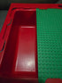 Vintage 1998 Lego Red Lap Table Carrying Case With Base Plates And Legos - Building Blocks - ThrowbackBuys -Amanda's Awesome Finds