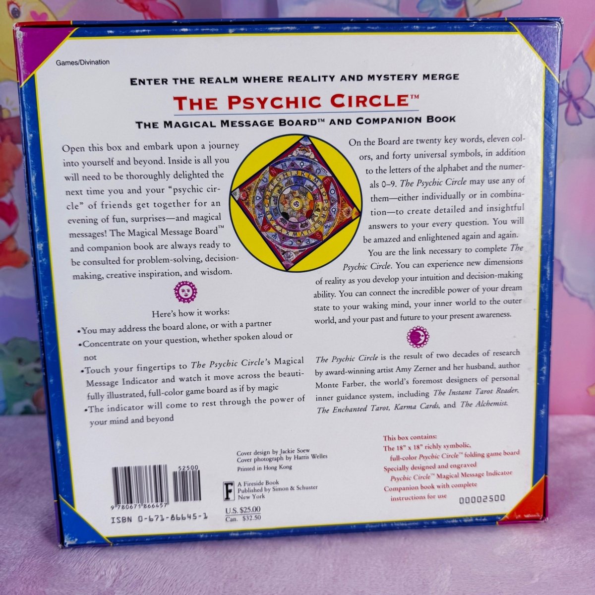 Vintage 1998 Psychic Circle Talking Board Intuition Game - Board Games - ThrowbackBuys - Starbunnyvintage
