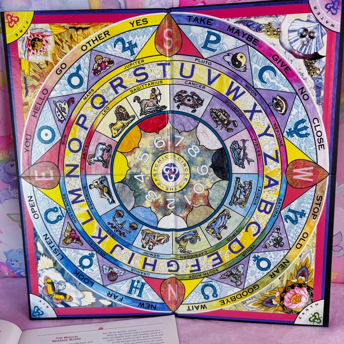 Vintage 1998 Psychic Circle Talking Board Intuition Game - Board Games - ThrowbackBuys - Starbunnyvintage