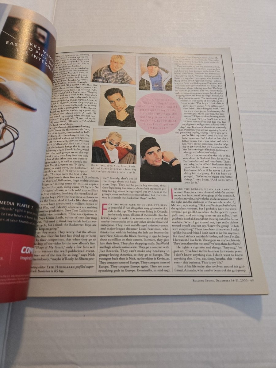 Vintage 2000 Rolling Stone Magazine Backstreet Boys - Magazines - ThrowbackBuys -Amanda's Awesome Finds