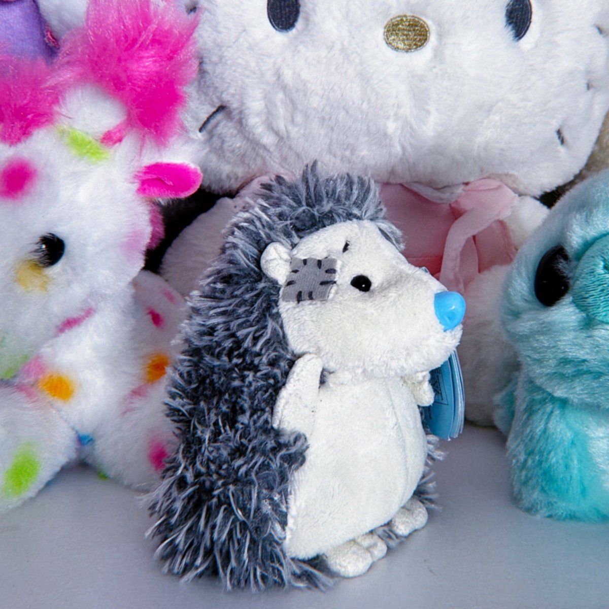 Vintage 2000s My Blue Nose Friends - Konker the Hedgehog Plush - Plushies - ThrowbackBuys -Starbunnyvintage