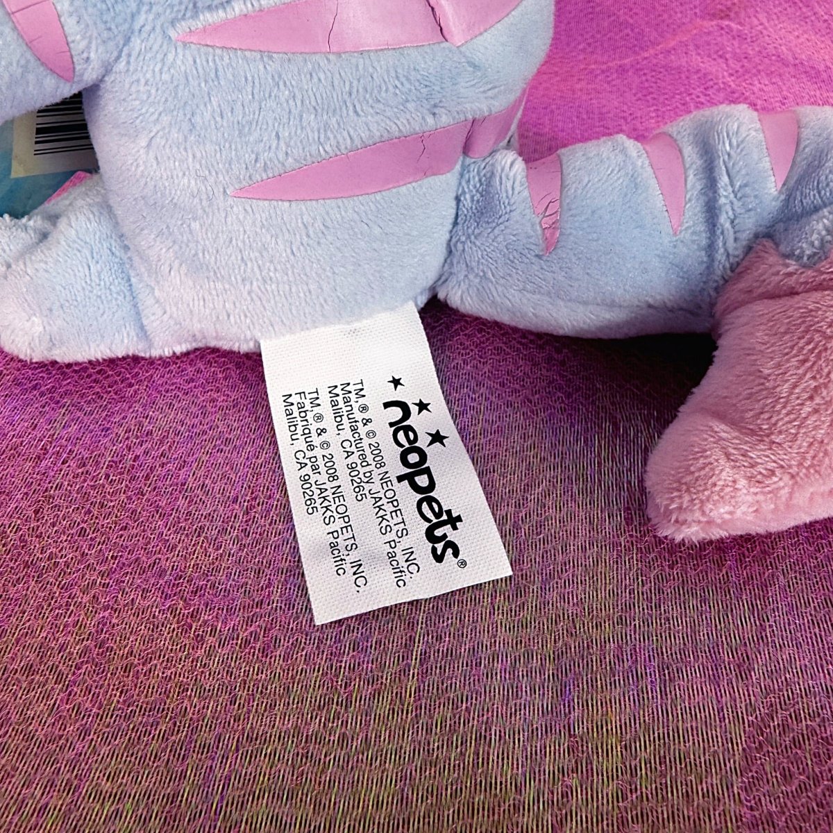Vintage 2000s Neopets Kacheek Key Quest Plush - Plushies - ThrowbackBuys -Starbunnyvintage