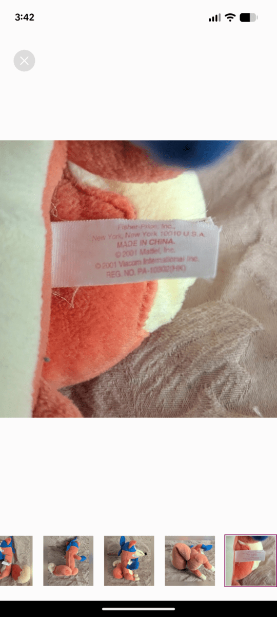 Vintage 2001 Fisher Price Swiper The Fox 10" Talking Plush - Dora The Explorer Toy - Plushies - ThrowbackBuys - Kaykaystoybin