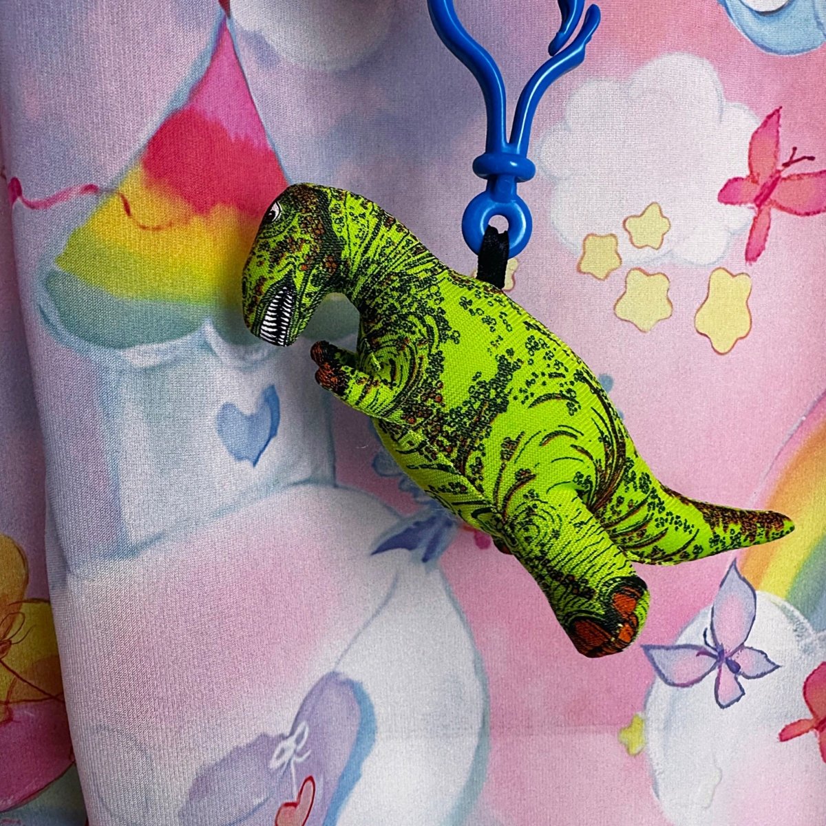 Vintage 2001 T Rex Plush Keychain - 4.5 Inch Dinosaur - Toy Accessories - ThrowbackBuys - Starbunnyvintage