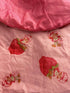 Vintage 2004 Strawberry Shortcake - Y2K Sleeping Bag Pink Fabric - Arts & Crafts - ThrowbackBuys - Starbunnyvintage