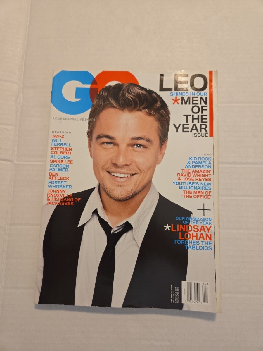 Vintage 2006 GQ Magazine Leonardo DiCaprio And Lindsay Lohan - Magazines - ThrowbackBuys -Amanda's Awesome Finds