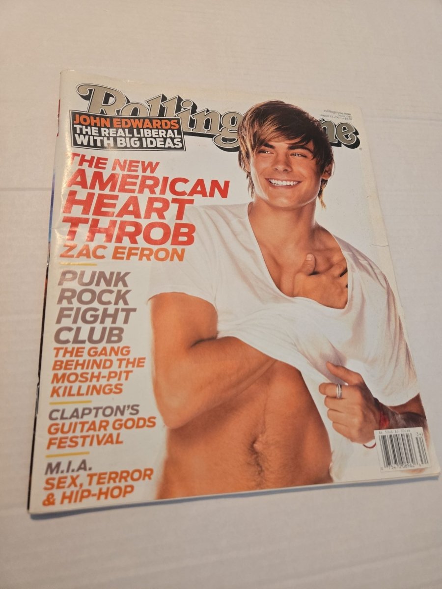 Vintage 2007 Rolling Stone Magazine Featuring Zac Efron Punk Rock Fight Club - Magazines - ThrowbackBuys -Amanda's Awesome Finds