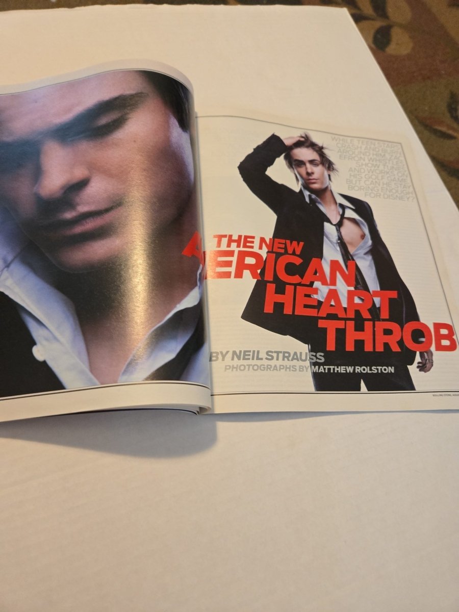 Vintage 2007 Rolling Stone Magazine Featuring Zac Efron Punk Rock Fight Club - Magazines - ThrowbackBuys -Amanda's Awesome Finds