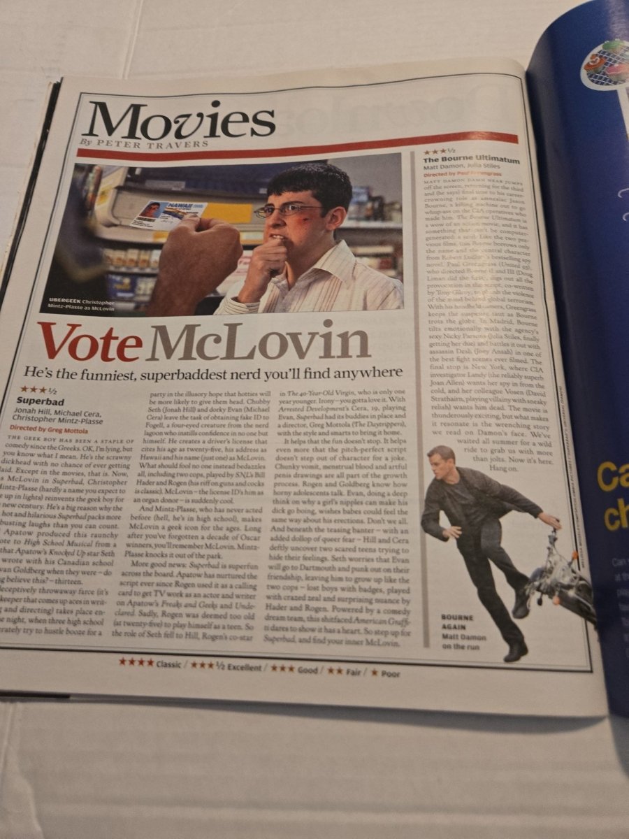 Vintage 2007 Rolling Stone Magazine Featuring Zac Efron Punk Rock Fight Club - Magazines - ThrowbackBuys -Amanda's Awesome Finds