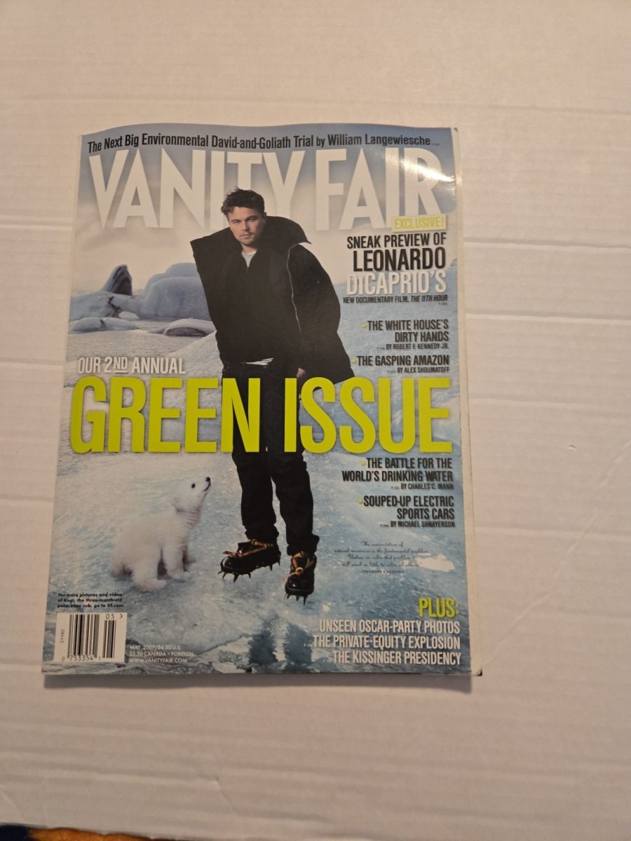 Vintage 2007 Vanity Fair 2nd Annual Green Issue Leonardo DiCaprio Magazine - Magazines - ThrowbackBuys -Amanda's Awesome Finds