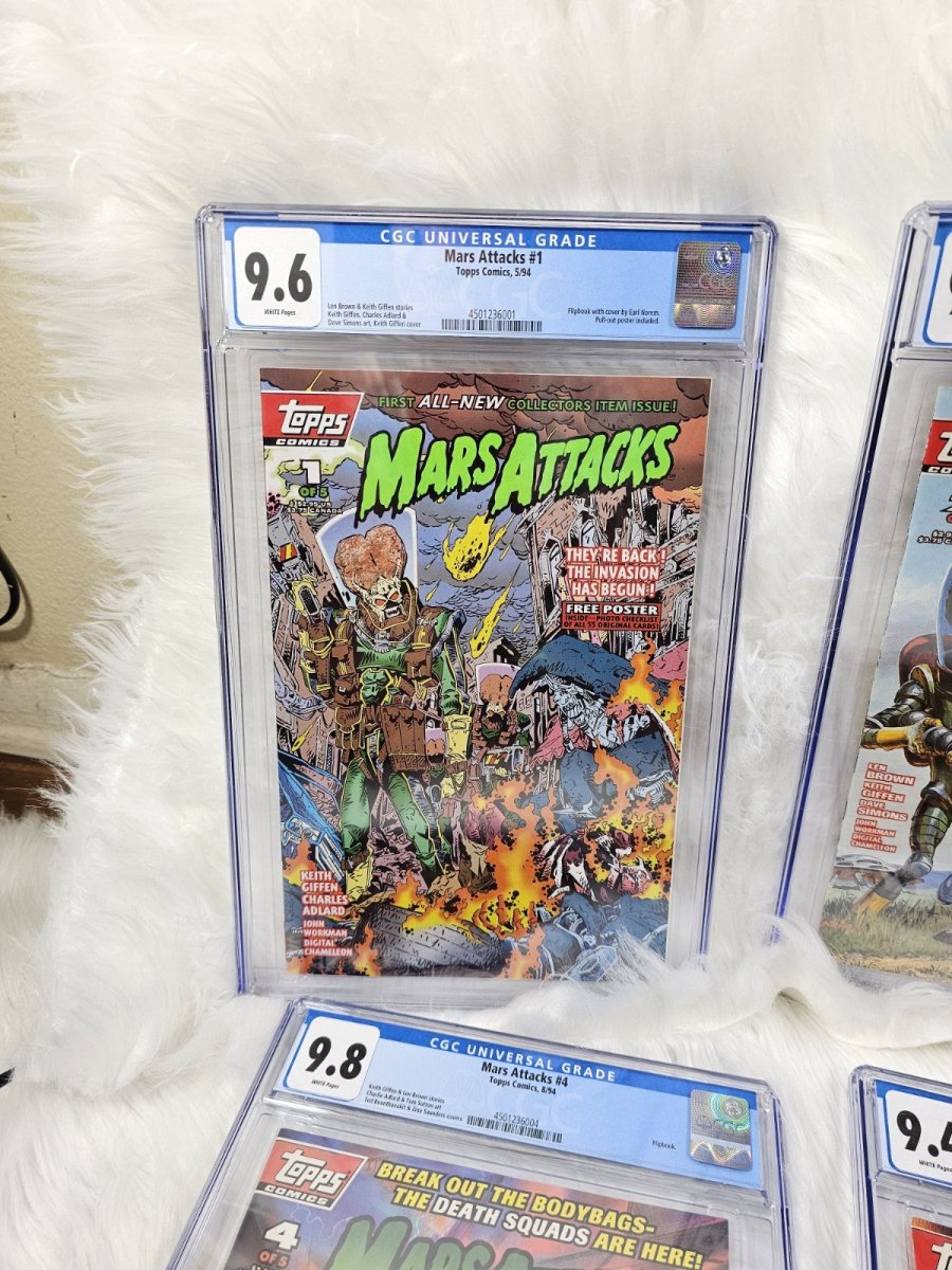 Vintage - 6 Mint Mars Attacks 1 - 5 CGC Comic Book + Special Edition - Comics - ThrowbackBuys - The Thrifty Gypsyy Shop