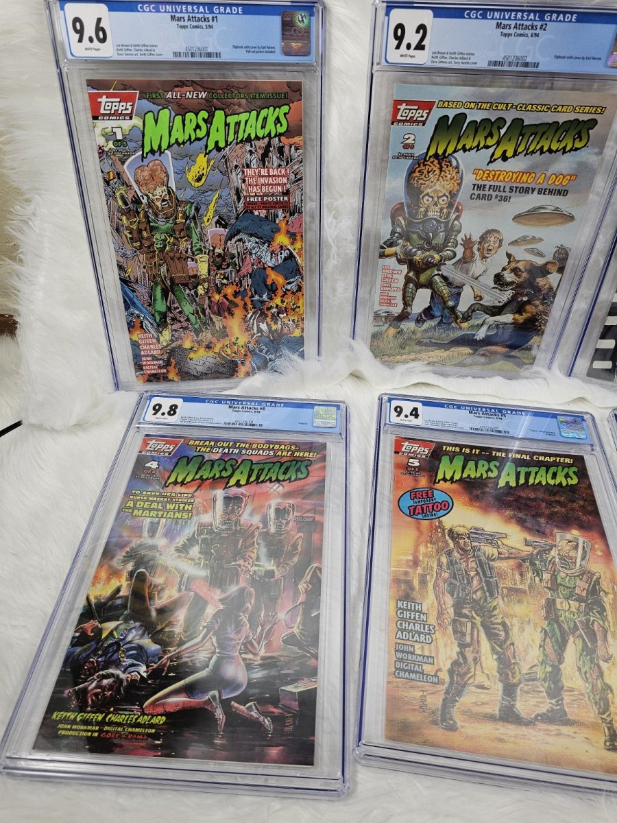 Vintage - 6 Mint Mars Attacks 1 - 5 CGC Comic Book + Special Edition - Comics - ThrowbackBuys - The Thrifty Gypsyy Shop