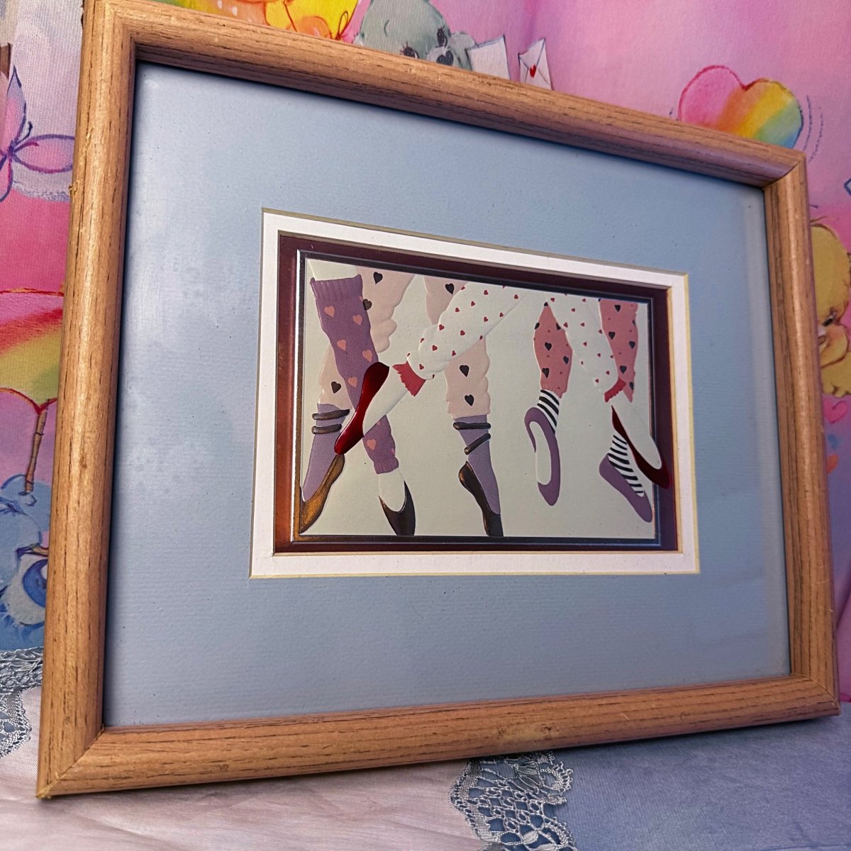 Vintage 80s Ballet Framed Print - Foil Wall Art - Decor - ThrowbackBuys - Starbunnyvintage