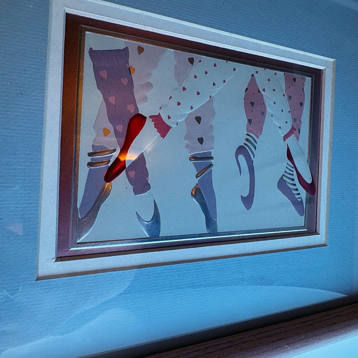 Vintage 80s Ballet Framed Print - Foil Wall Art - Decor - ThrowbackBuys - Starbunnyvintage