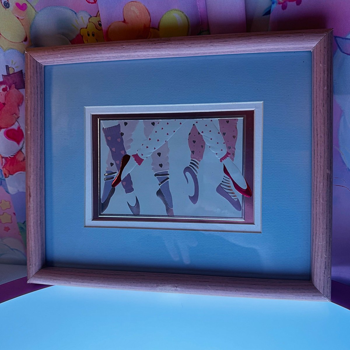 Vintage 80s Ballet Framed Print - Foil Wall Art - Decor - ThrowbackBuys - Starbunnyvintage