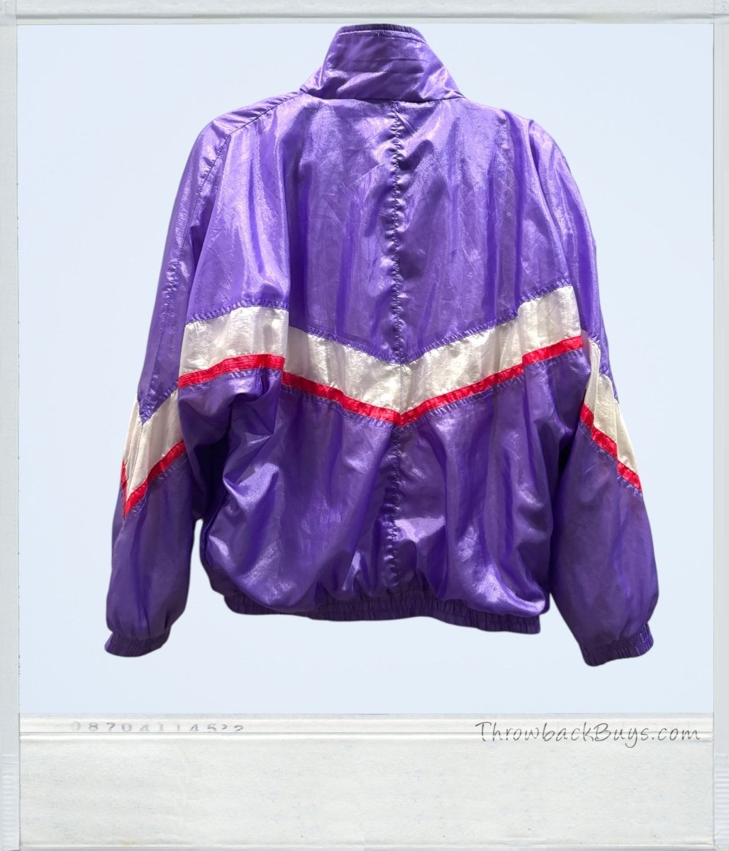 Vintage 80s - Lavon by Cheerful Corp: Purple Windbreaker Track