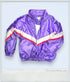 Vintage 80s - Lavon by Cheerful Corp: Purple Windbreaker Track Jacket - Jackets - ThrowbackBuys - ThrowbackBuys