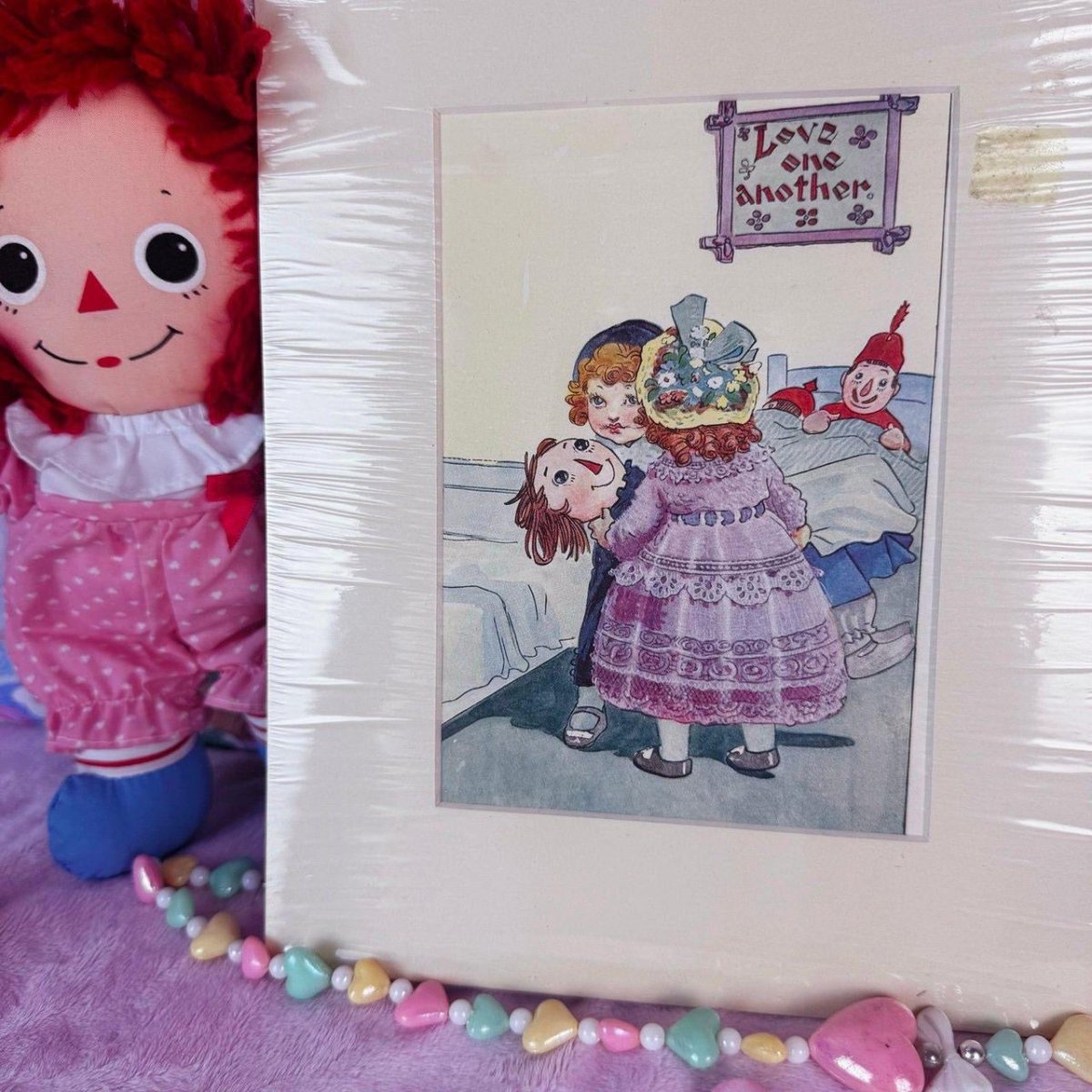 Vintage 80s Raggedy Ann Art Print - Matted 8x10 Wall Decor - Artwork - ThrowbackBuys -Starbunnyvintage