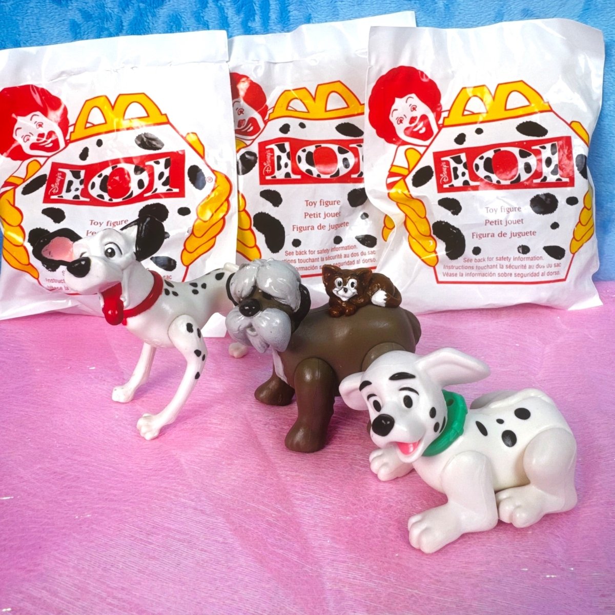 Vintage 90s 101 Dalmatians Happy Meal Toys, set of 6 - Collectible Toys - ThrowbackBuys -Starbunnyvintage
