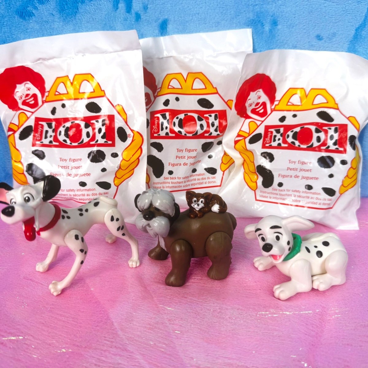 Vintage 90s 101 Dalmatians Happy Meal Toys, set of 6 - Collectible Toys - ThrowbackBuys -Starbunnyvintage