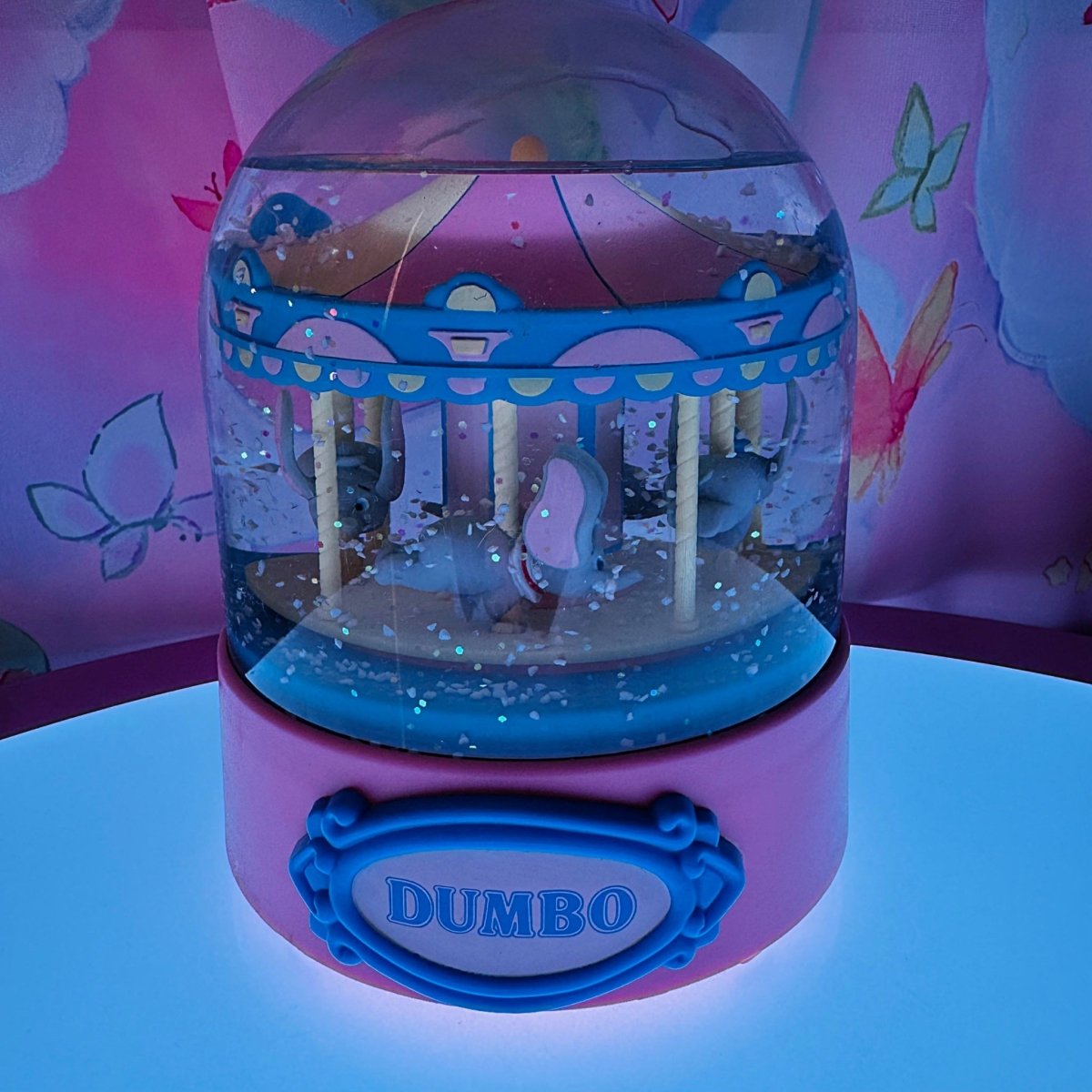 Vintage 90s Disney Dumbo Snow Globe with Music Box