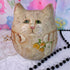Vintage 90s Hand Painted Folk Art Cat - Soft Sculpture - Decor - ThrowbackBuys -Starbunnyvintage