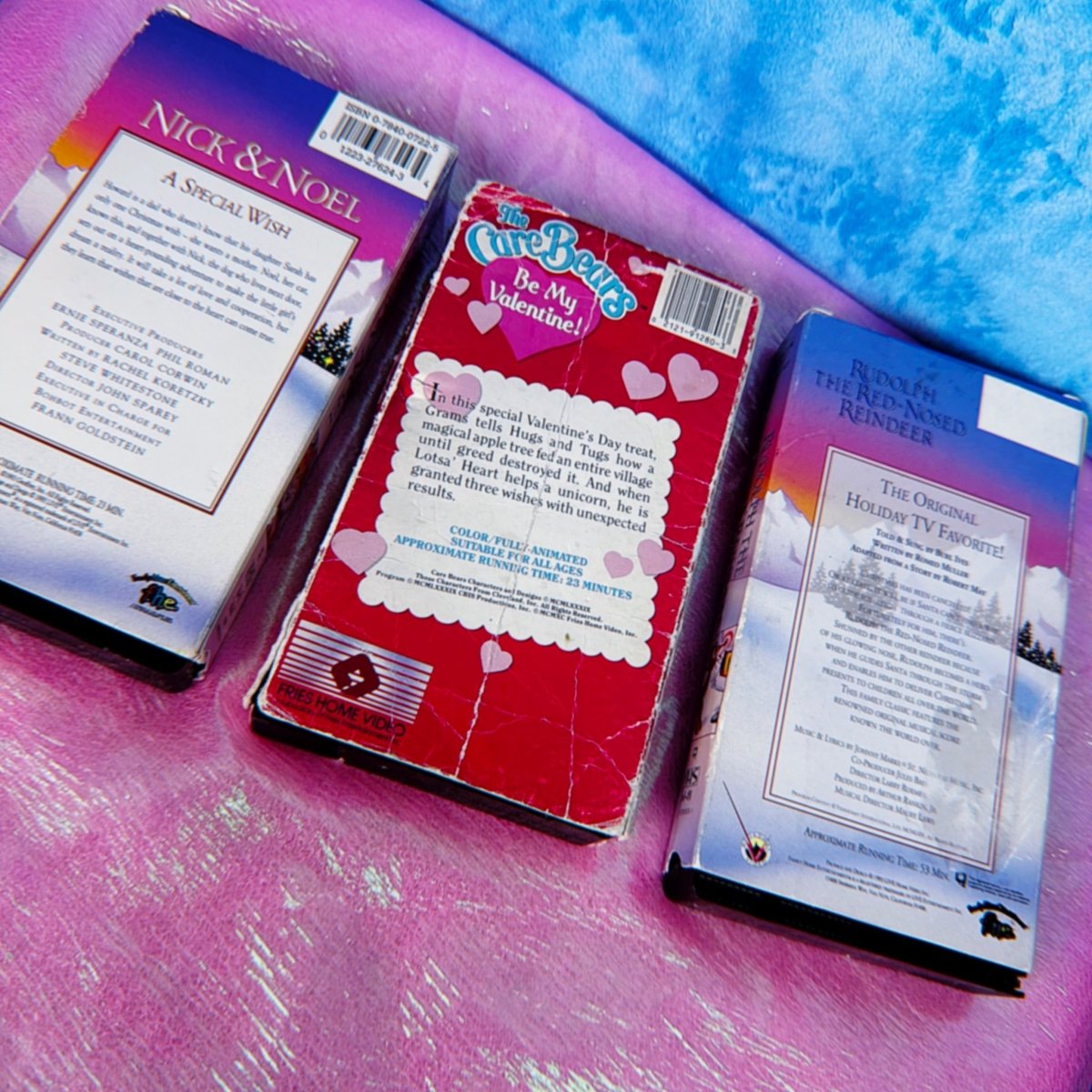 Vintage 90s Holiday VHS Lot: Nick & Noel, Care Bears, Rudolph - VHS - ThrowbackBuys -Starbunnyvintage