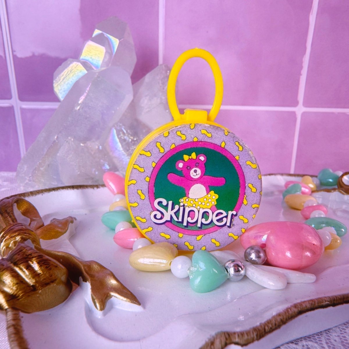 Vintage 90s Mattel Skipper Ballet Bear Purse Mini Doll Accessory - Action Figures & Collectibles - ThrowbackBuys - Starbunnyvintage