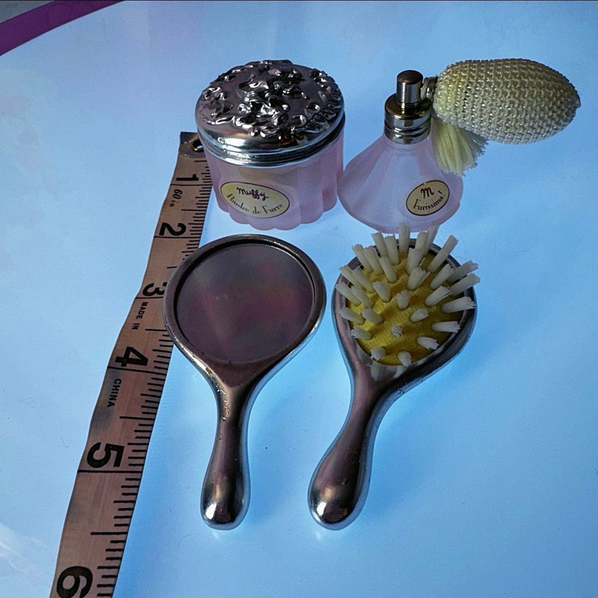 Vintage 90s Muffy VanderBear Vanity Set - doll accessories - Dollhouse - ThrowbackBuys -Starbunnyvintage