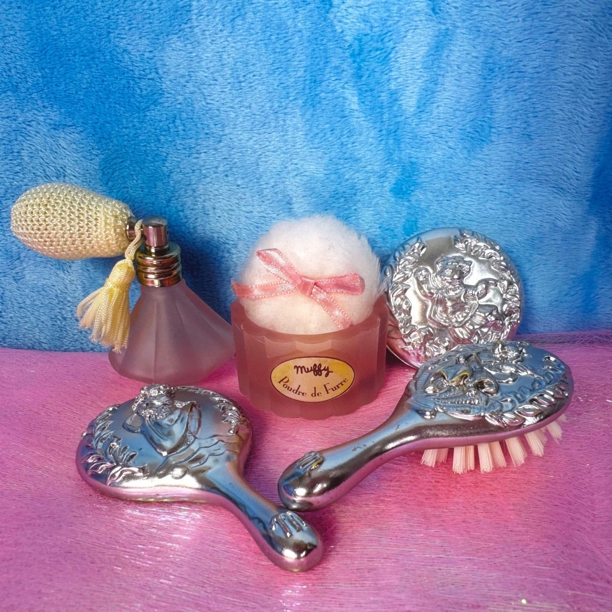 Vintage 90s Muffy VanderBear Vanity Set - doll accessories - Dollhouse - ThrowbackBuys -Starbunnyvintage