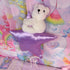Vintage 90s Teddy Bear Wall Hanging – Plush Bear on Satin Star - Decor - ThrowbackBuys - Starbunnyvintage