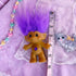 Vintage 90s Troll Doll With Purple Hair and Belly Gem - Action Figures & Collectibles - ThrowbackBuys - Starbunnyvintage