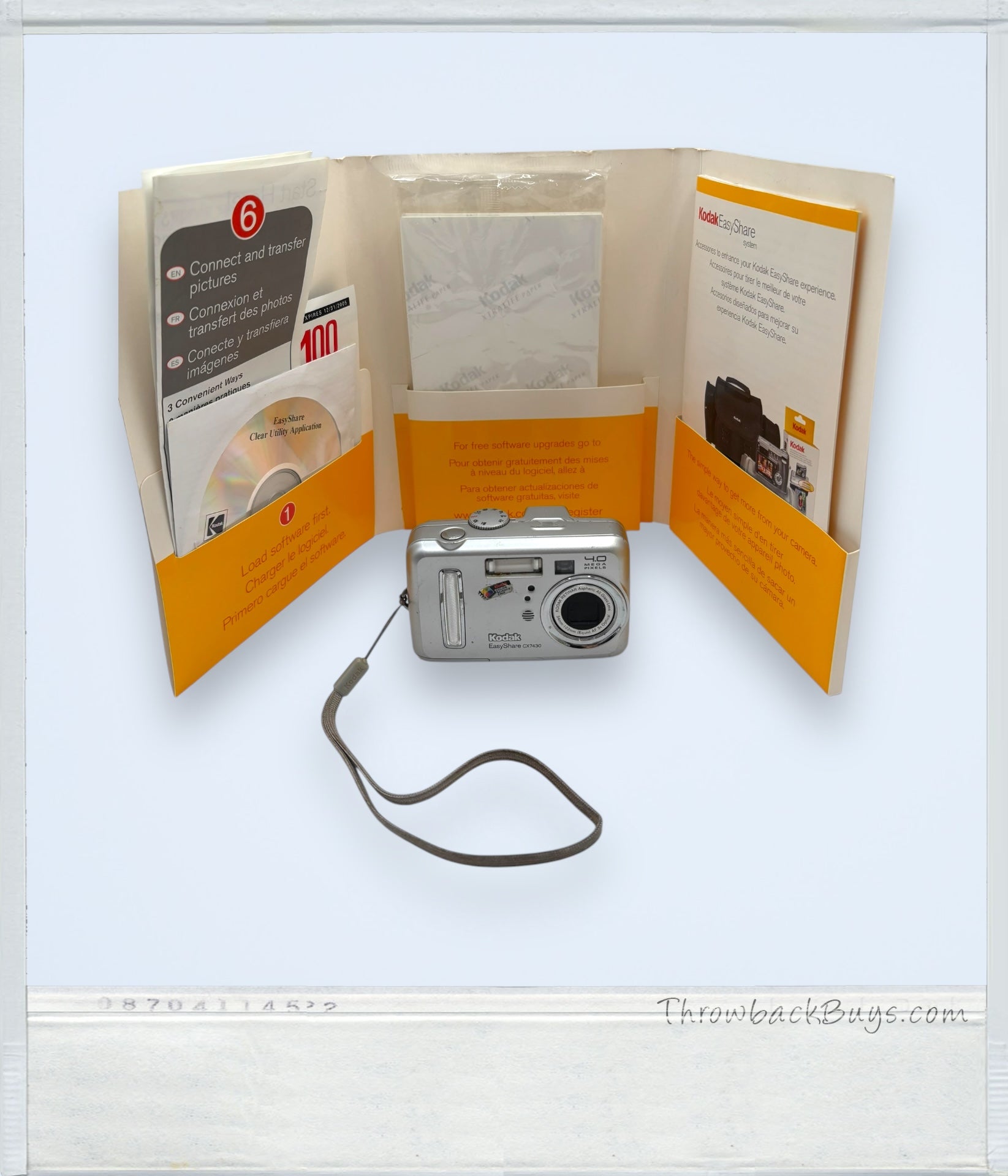 2004 – Kodak EasyShare CX7430 Digital Camera, 4MP Point & Shoot