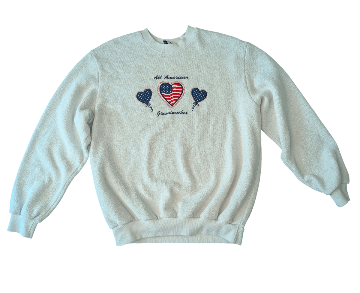 Vintage All American Grandma Sweater - Sweaters - ThrowbackBuys - Shiznit