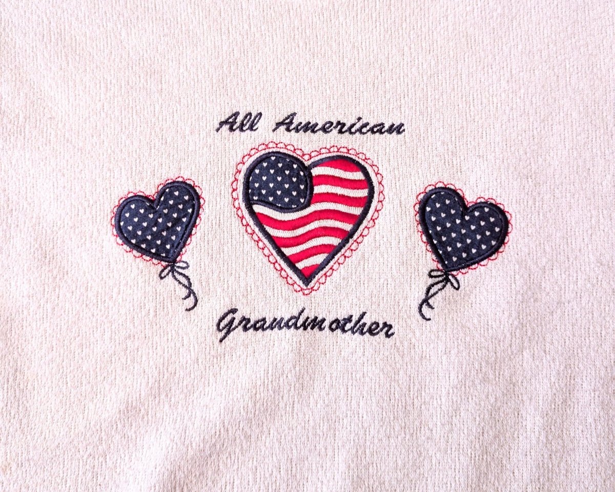 Vintage All American Grandma Sweater - Sweaters - ThrowbackBuys - Shiznit