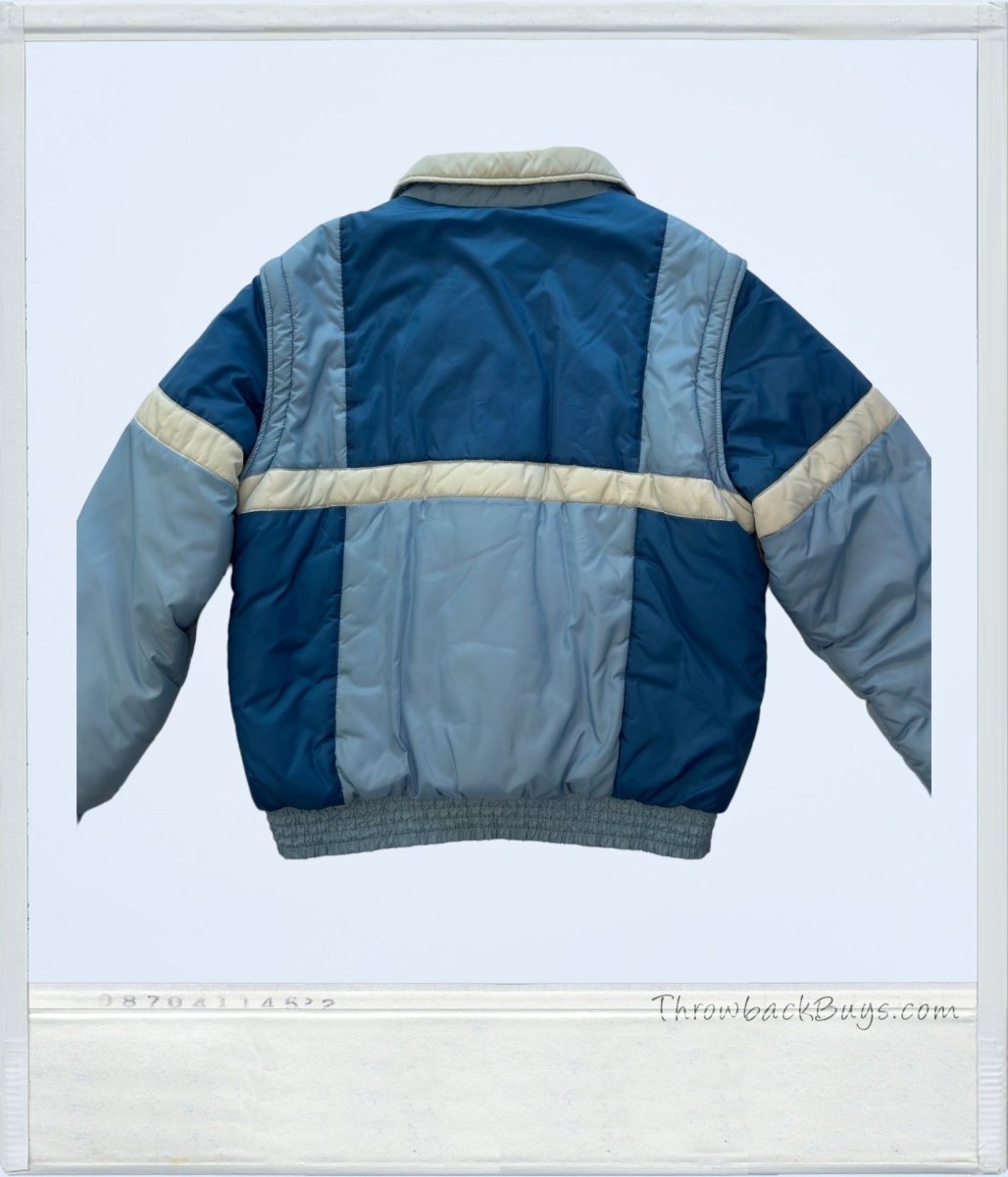 Vintage - Alpine Ski Puffer Coat & Vest w/Detachable Sleeves - Coats - ThrowbackBuys - ThrowbackBuys