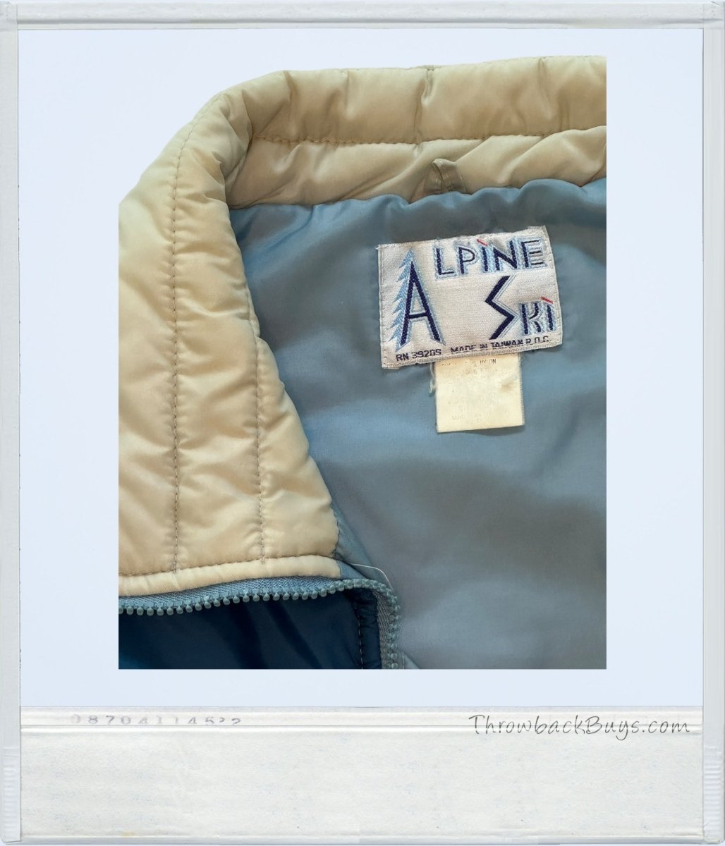 Vintage - Alpine Ski Puffer Coat & Vest w/Detachable Sleeves - Coats - ThrowbackBuys - ThrowbackBuys