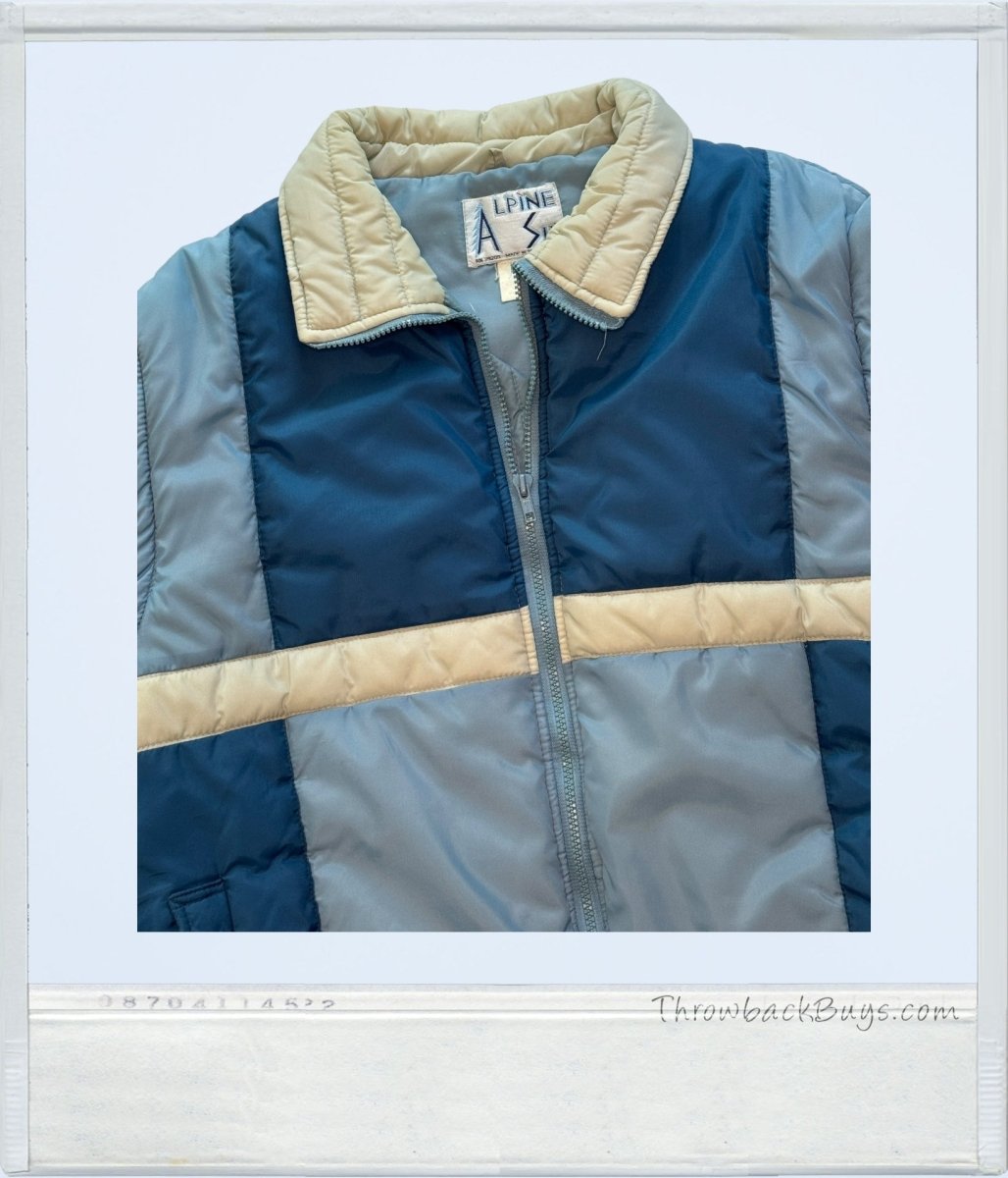 Vintage - Alpine Ski Puffer Coat & Vest w/Detachable Sleeves - Coats - ThrowbackBuys - ThrowbackBuys