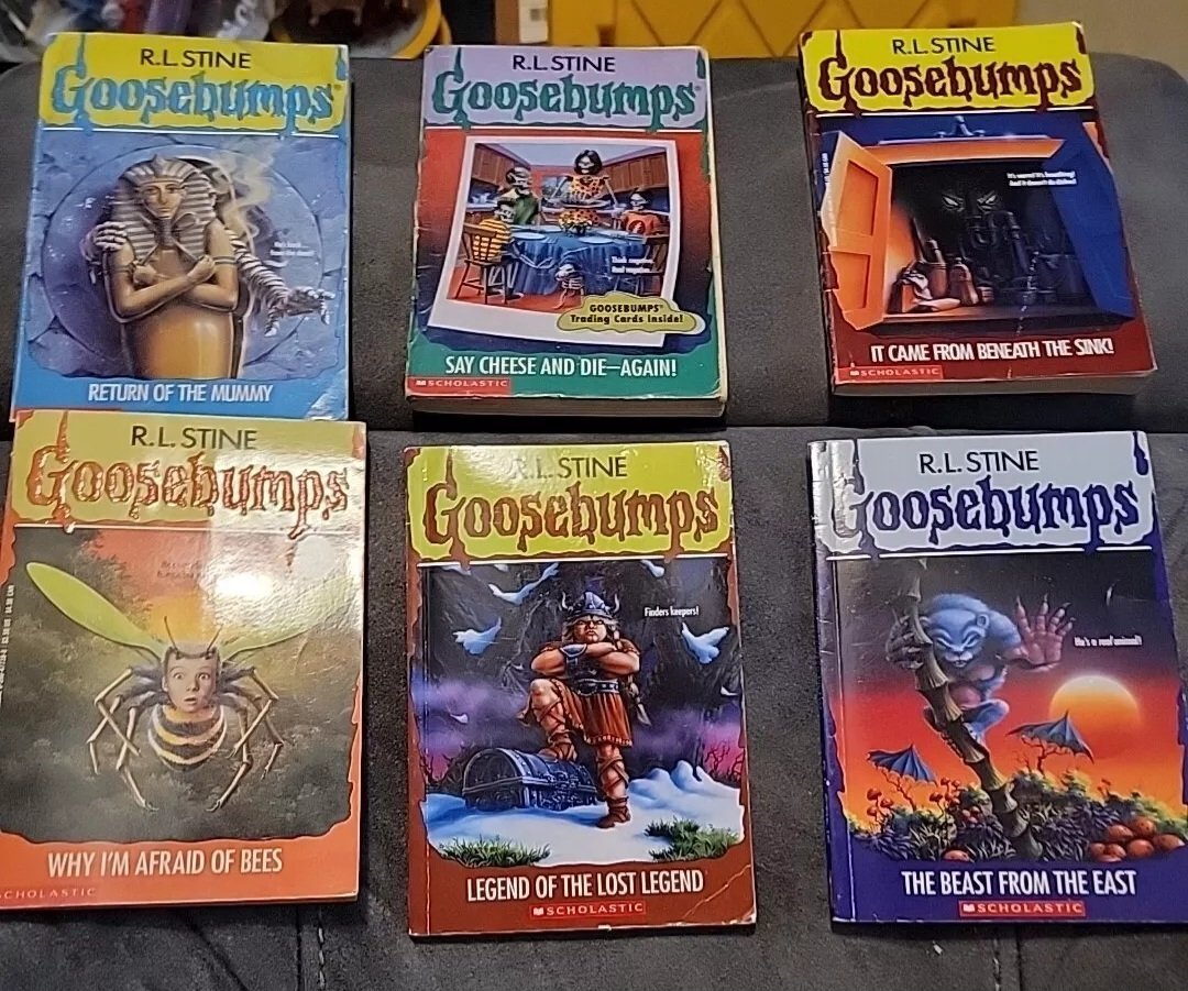 Vintage and Newer R.L. Stine Goosebumps Books Lot Of 6 - Books - ThrowbackBuys - Amanda's Awesome Finds