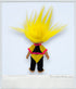 1992 - Applause Troll Doll w/Yellow Hair Black & Yellow Jumpsuit