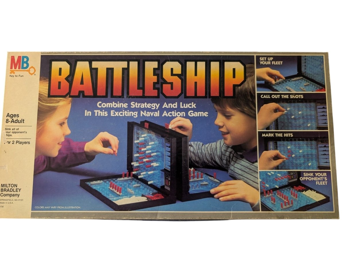 Vintage Battleship Board Game - Complete - Milton Bradley - Board Games - ThrowbackBuys -Slaqr Retro Gaming & Collectibles