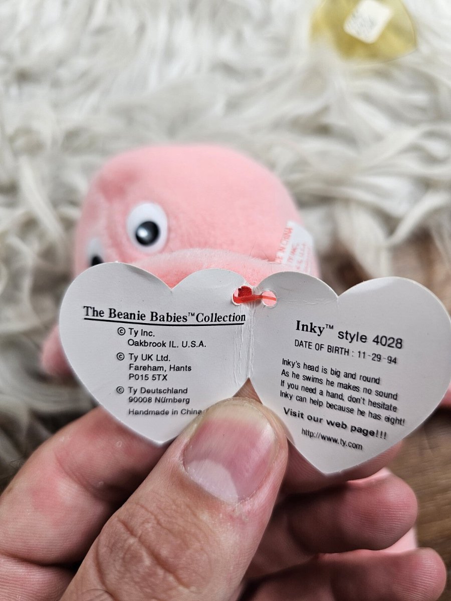 Vintage - Beanie Babies Collection: Inky The Octopus, Jolly The Walres And Claude The Crab w/Errors - Collectible Toys - ThrowbackBuys - The Thrifty Gypsyy Shop