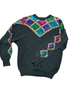 Vintage Black Sequin Sweater - Sweaters - ThrowbackBuys - Shiznit