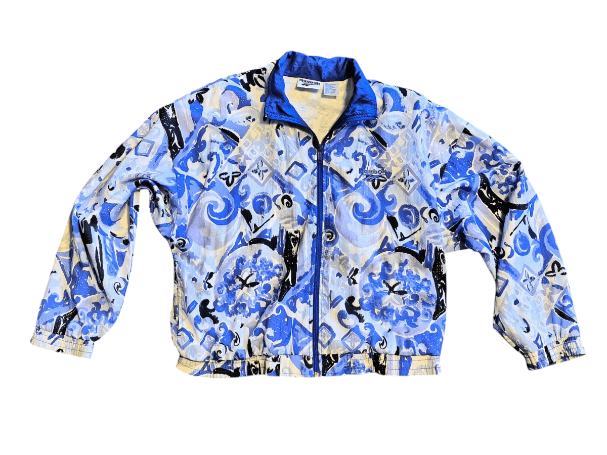 Vintage Blue Reebok Windbreaker - Jackets - ThrowbackBuys - Shiznit